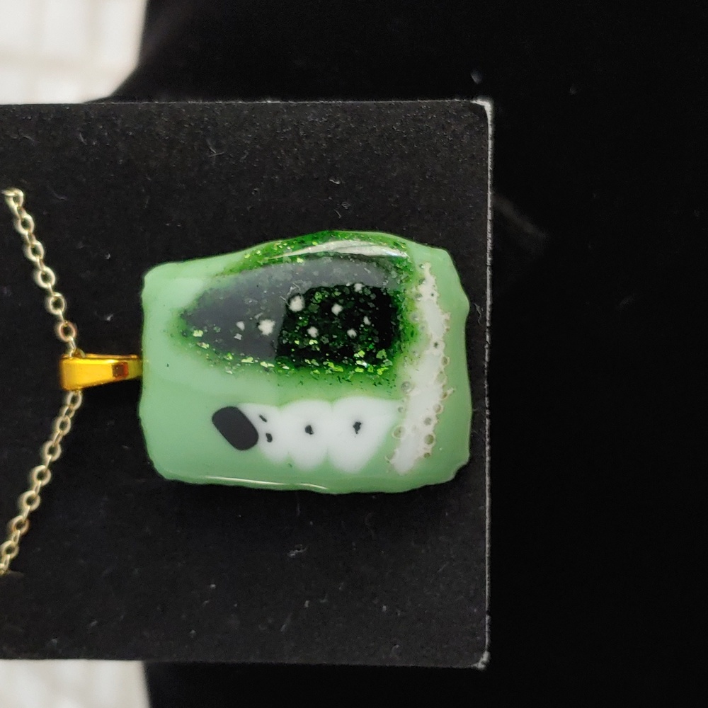 Christmas necklace and earrings